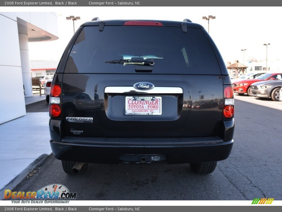2008 Ford Explorer Limited Black / Black Photo #4