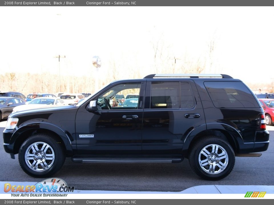 2008 Ford Explorer Limited Black / Black Photo #5