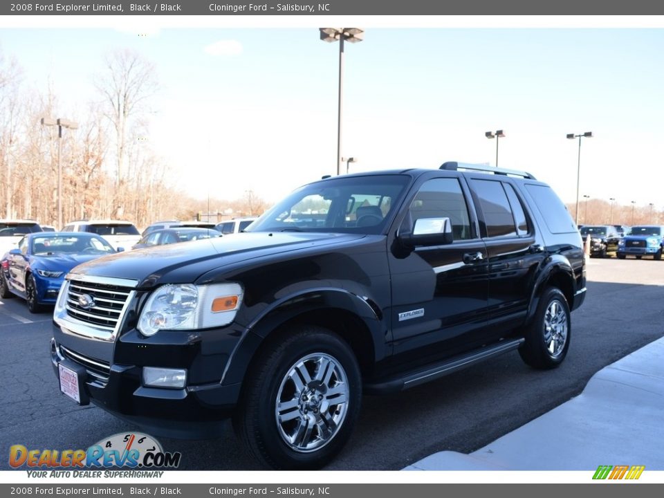 2008 Ford Explorer Limited Black / Black Photo #6