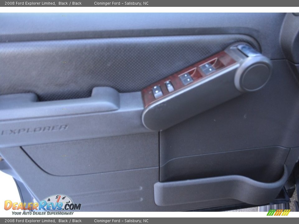2008 Ford Explorer Limited Black / Black Photo #9