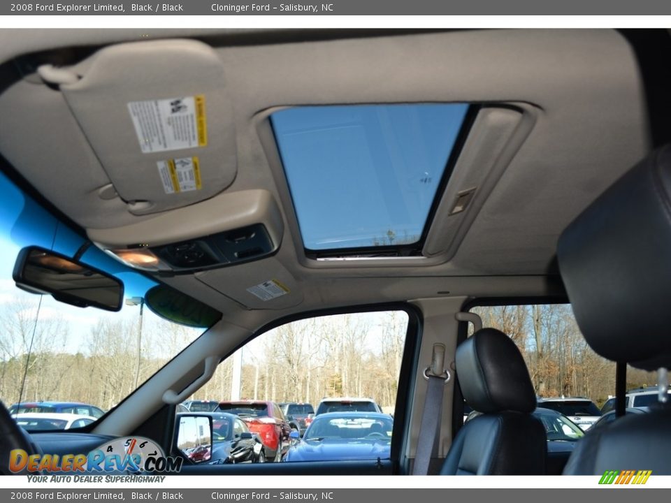 2008 Ford Explorer Limited Black / Black Photo #11