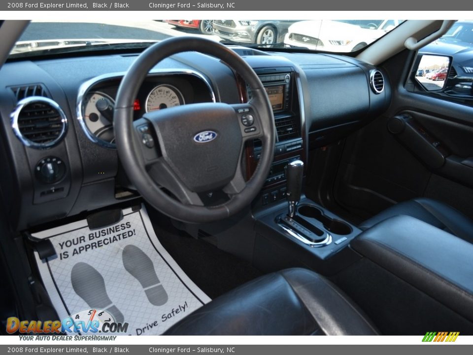 2008 Ford Explorer Limited Black / Black Photo #12
