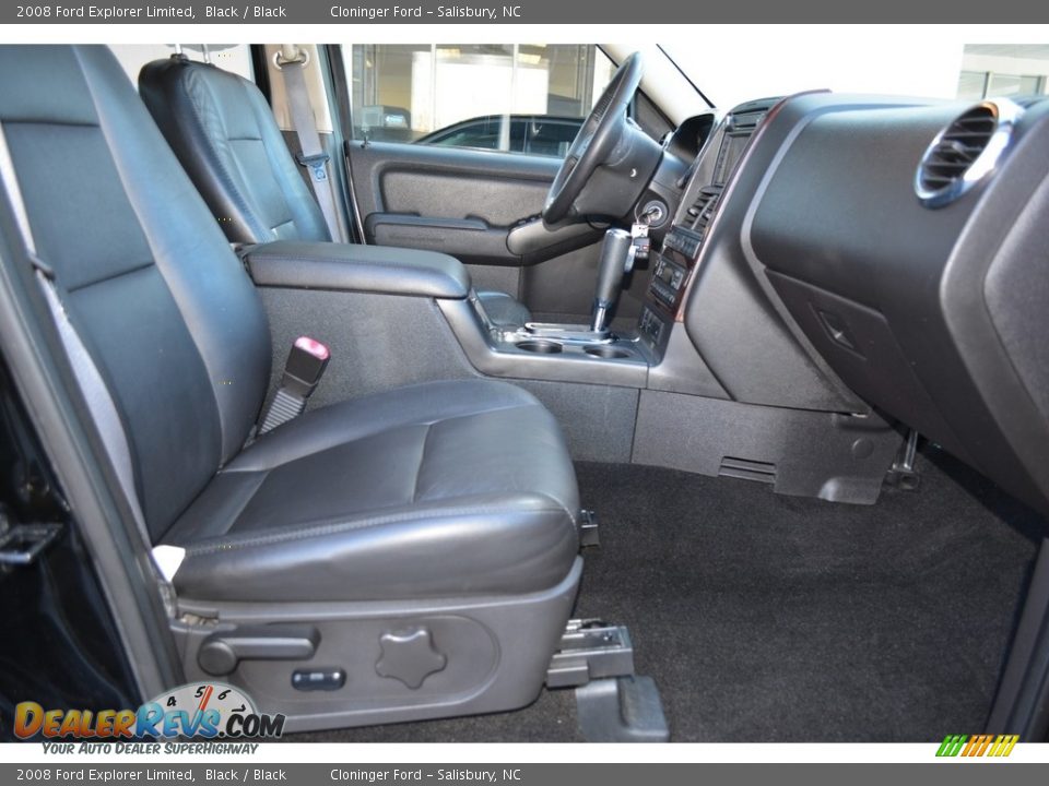 2008 Ford Explorer Limited Black / Black Photo #17