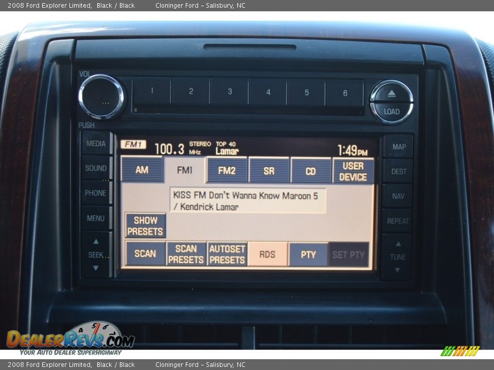 2008 Ford Explorer Limited Black / Black Photo #18