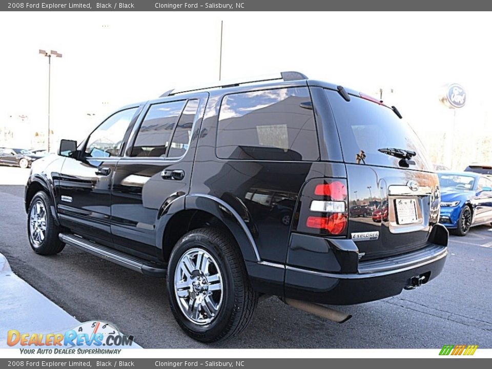 2008 Ford Explorer Limited Black / Black Photo #27