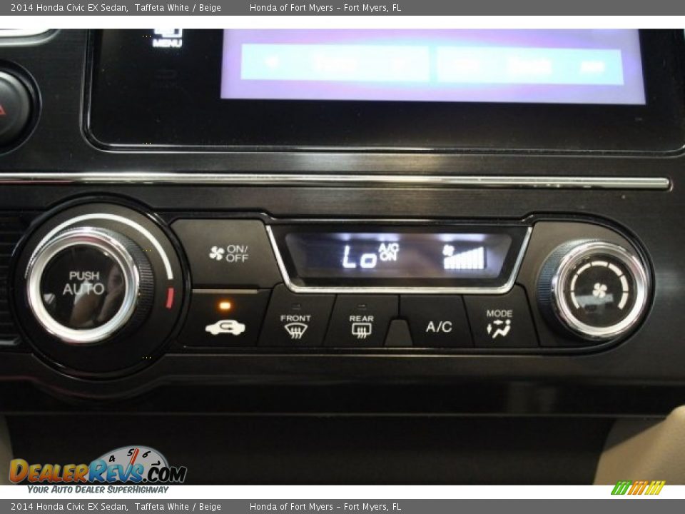 2014 Honda Civic EX Sedan Taffeta White / Beige Photo #18
