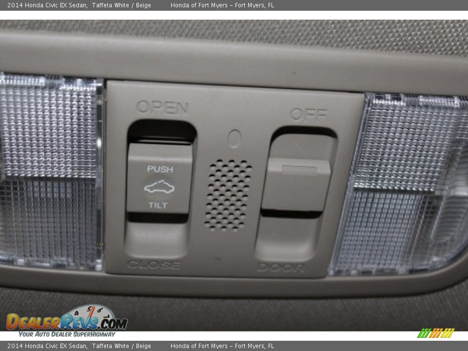 2014 Honda Civic EX Sedan Taffeta White / Beige Photo #22