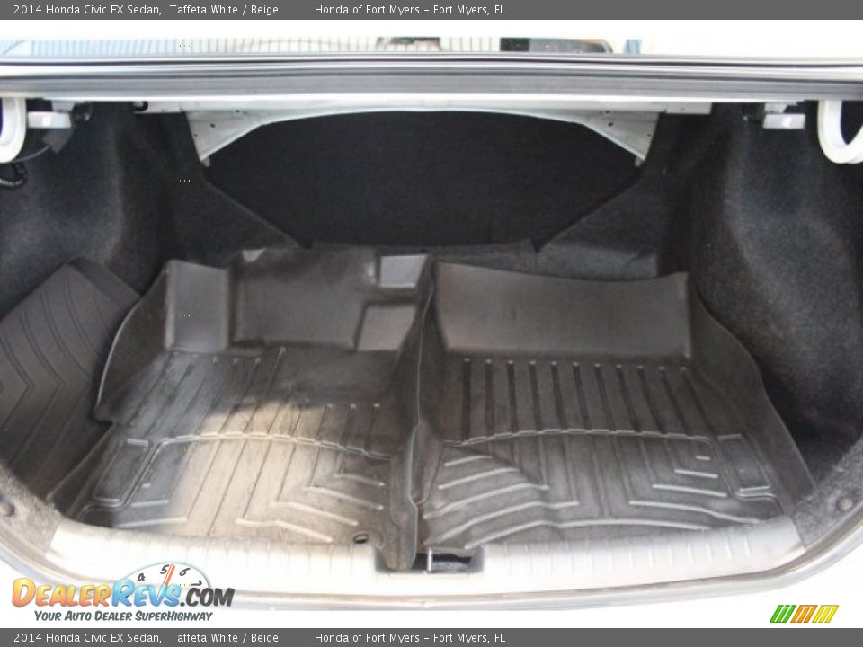 2014 Honda Civic EX Sedan Taffeta White / Beige Photo #26