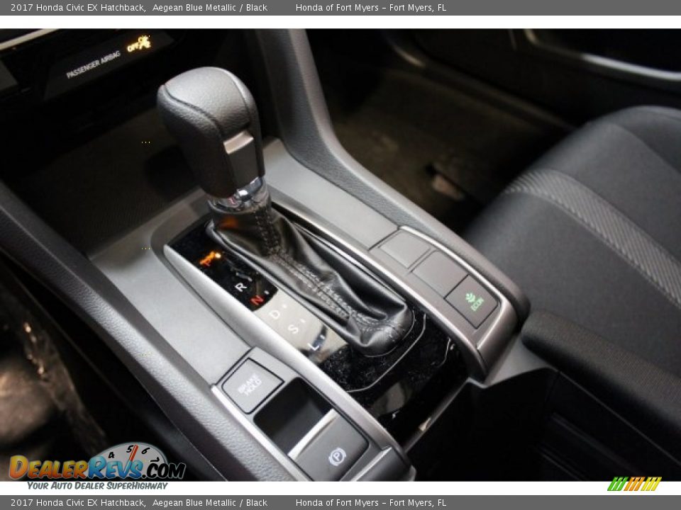 2017 Honda Civic EX Hatchback Aegean Blue Metallic / Black Photo #19