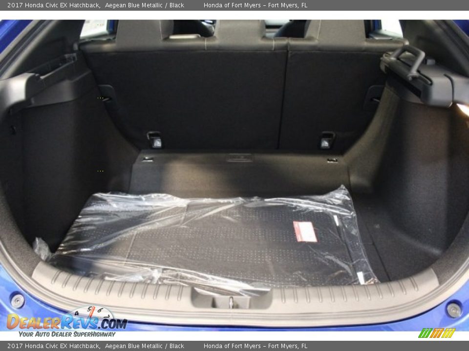 2017 Honda Civic EX Hatchback Aegean Blue Metallic / Black Photo #24