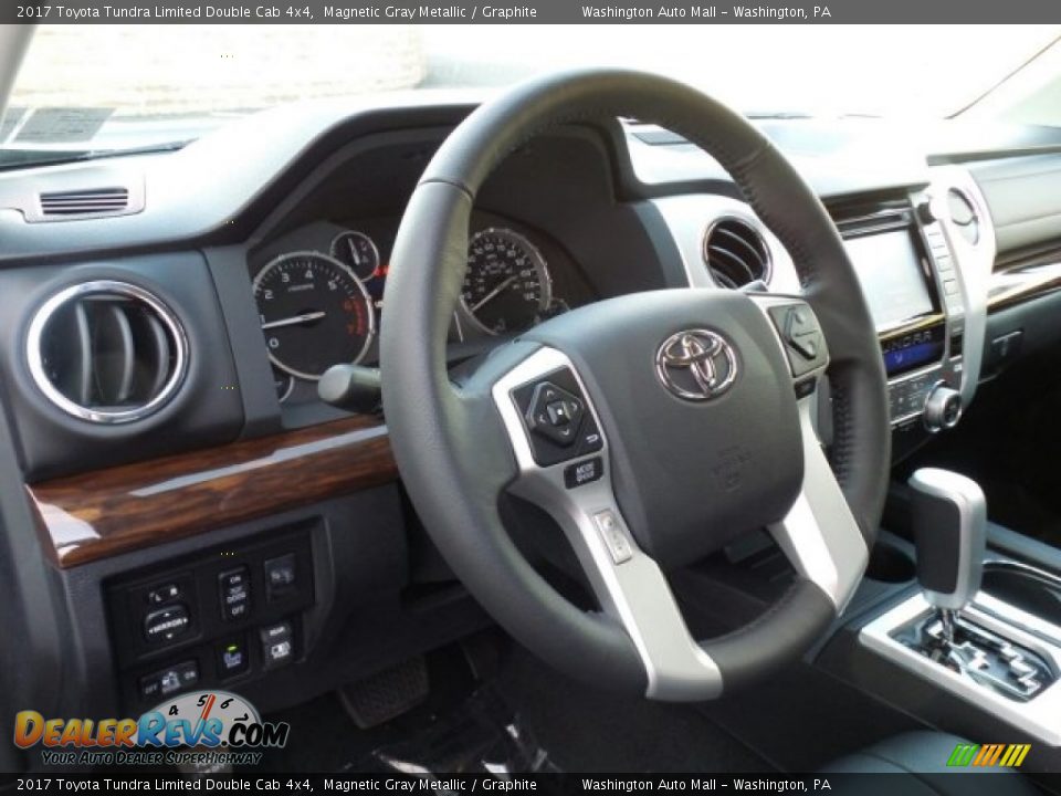 2017 Toyota Tundra Limited Double Cab 4x4 Steering Wheel Photo #13