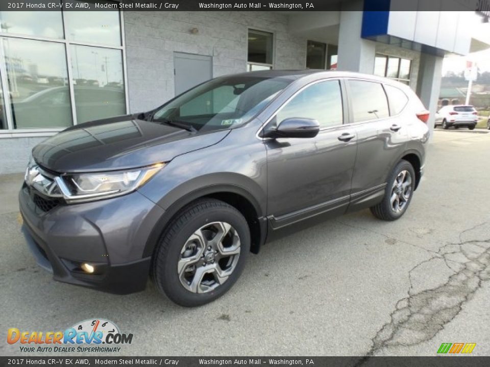 2017 Honda CR-V EX AWD Modern Steel Metallic / Gray Photo #5