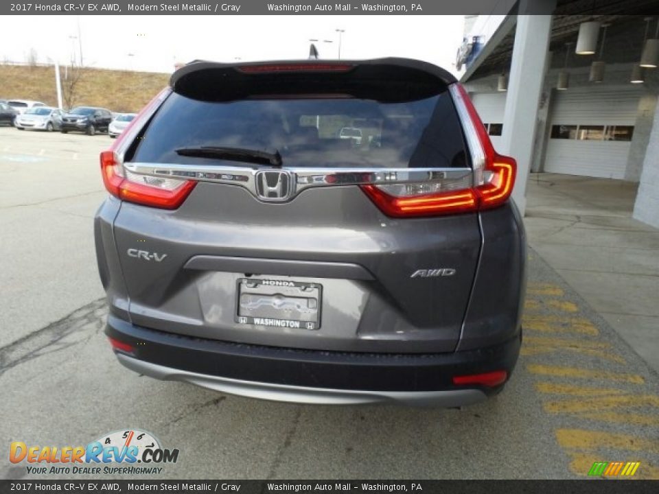 2017 Honda CR-V EX AWD Modern Steel Metallic / Gray Photo #7