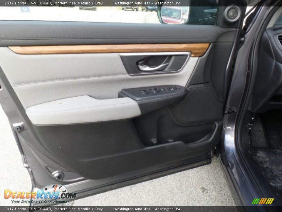 2017 Honda CR-V EX AWD Modern Steel Metallic / Gray Photo #13