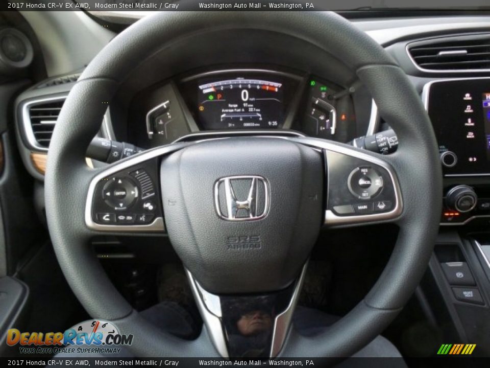 2017 Honda CR-V EX AWD Modern Steel Metallic / Gray Photo #17