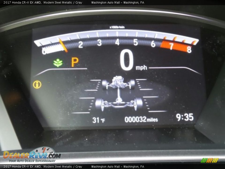 2017 Honda CR-V EX AWD Modern Steel Metallic / Gray Photo #20