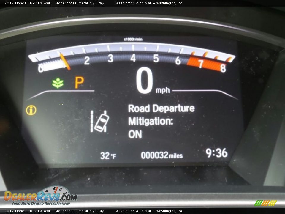2017 Honda CR-V EX AWD Modern Steel Metallic / Gray Photo #22