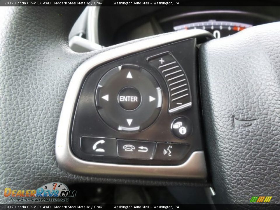 2017 Honda CR-V EX AWD Modern Steel Metallic / Gray Photo #23