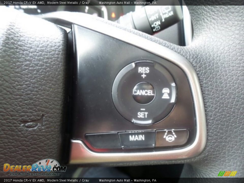 2017 Honda CR-V EX AWD Modern Steel Metallic / Gray Photo #25