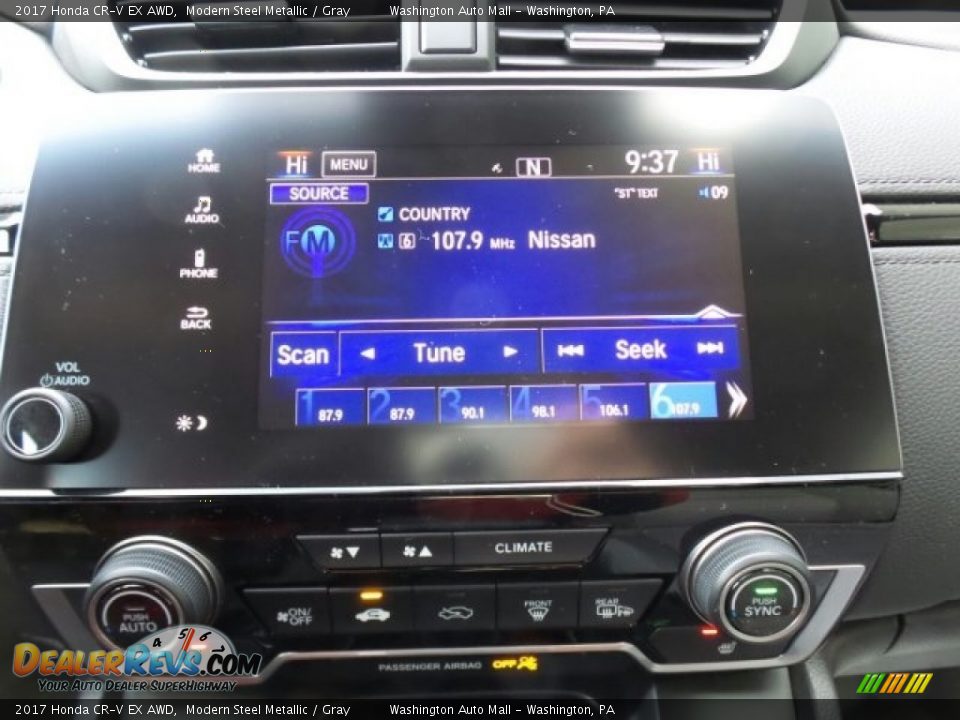 2017 Honda CR-V EX AWD Modern Steel Metallic / Gray Photo #27