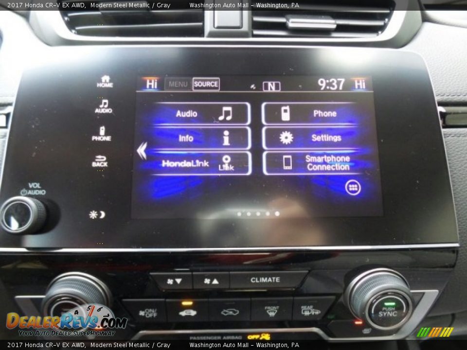 2017 Honda CR-V EX AWD Modern Steel Metallic / Gray Photo #28