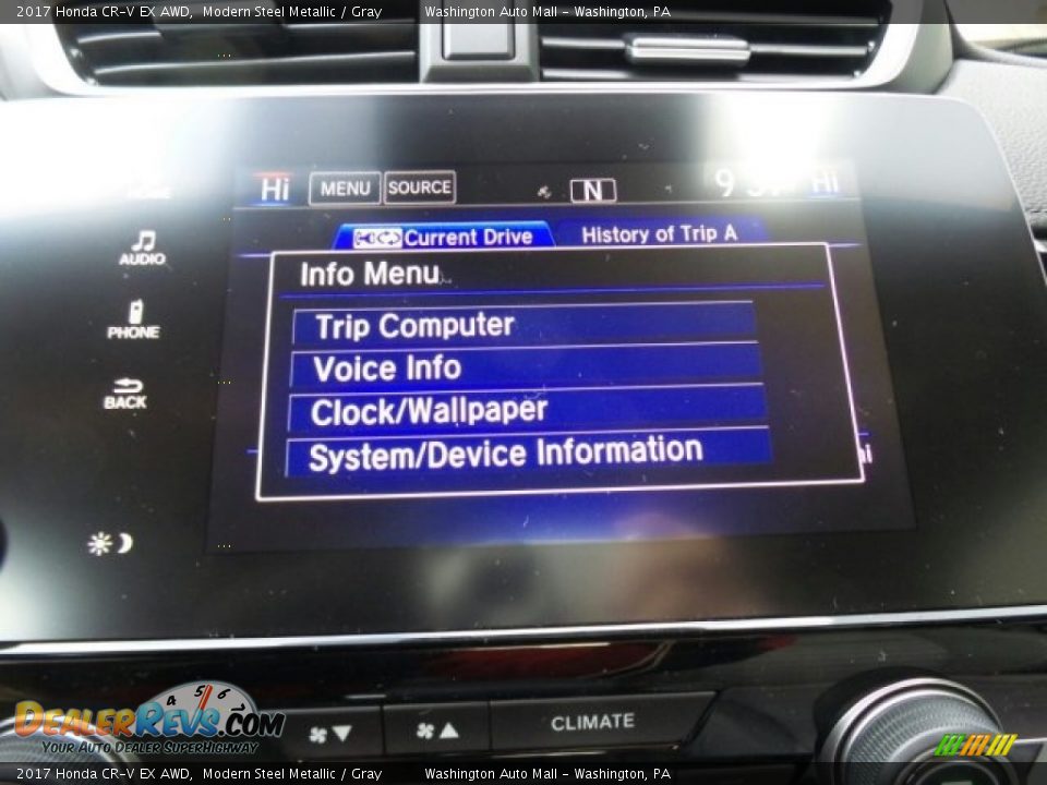2017 Honda CR-V EX AWD Modern Steel Metallic / Gray Photo #29
