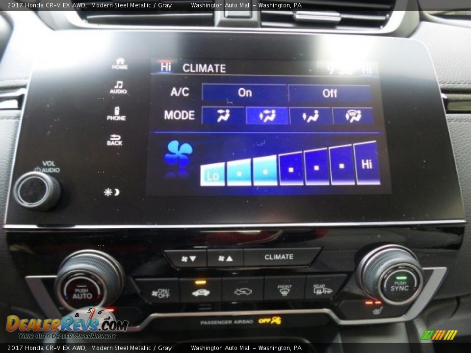2017 Honda CR-V EX AWD Modern Steel Metallic / Gray Photo #31