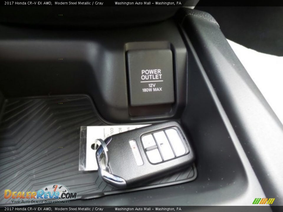 2017 Honda CR-V EX AWD Modern Steel Metallic / Gray Photo #34