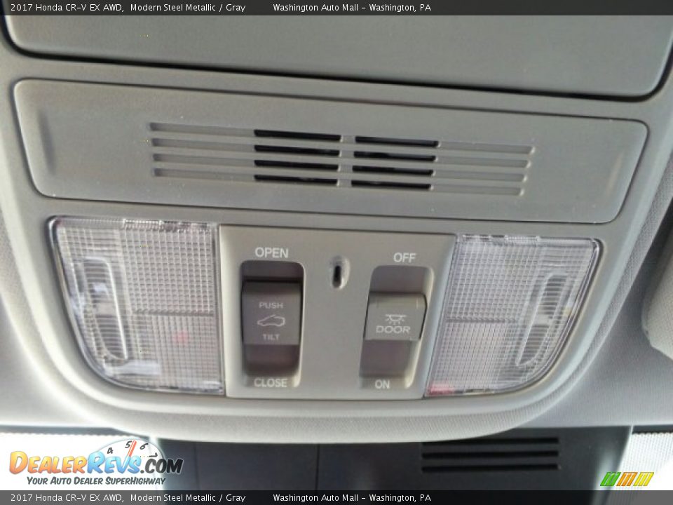 2017 Honda CR-V EX AWD Modern Steel Metallic / Gray Photo #35