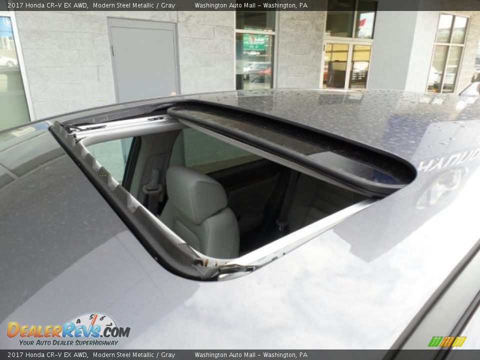2017 Honda CR-V EX AWD Modern Steel Metallic / Gray Photo #36