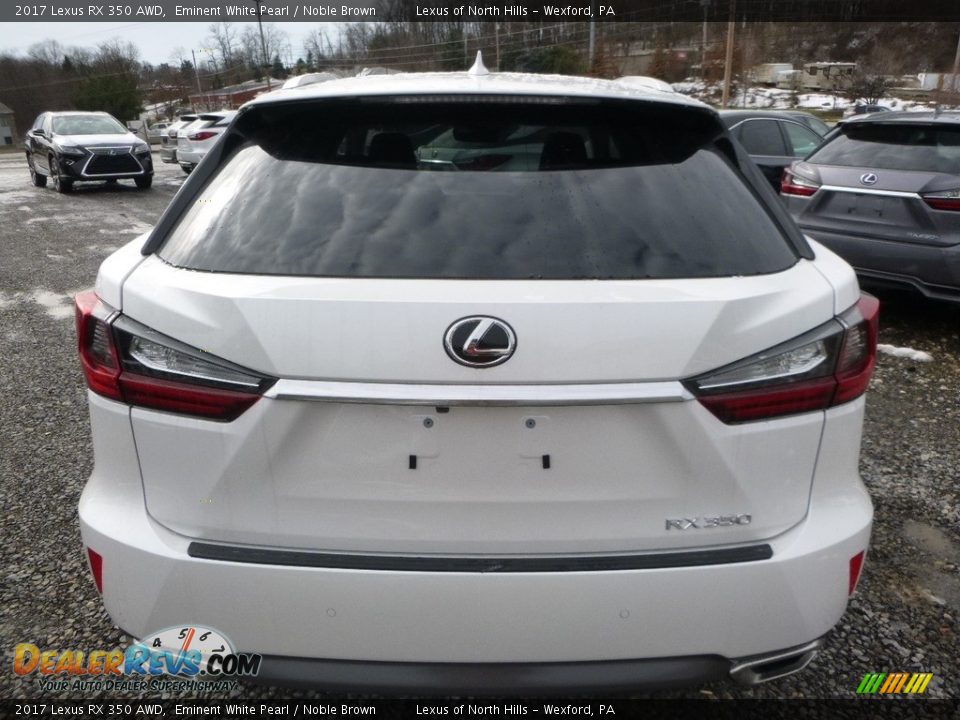 2017 Lexus RX 350 AWD Eminent White Pearl / Noble Brown Photo #6