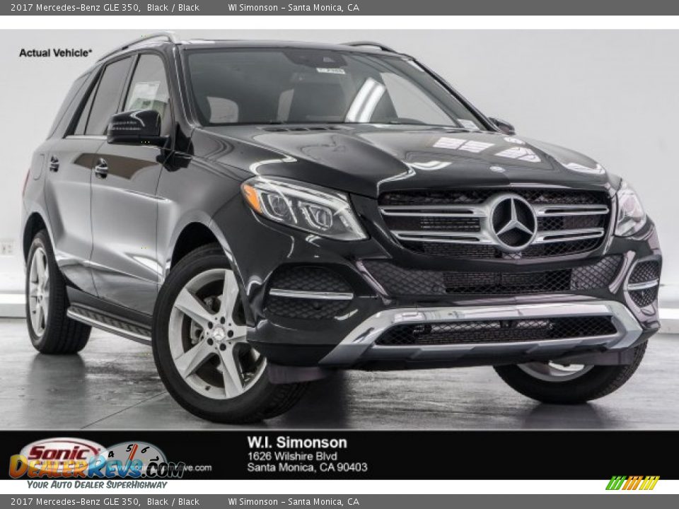 2017 Mercedes-Benz GLE 350 Black / Black Photo #1