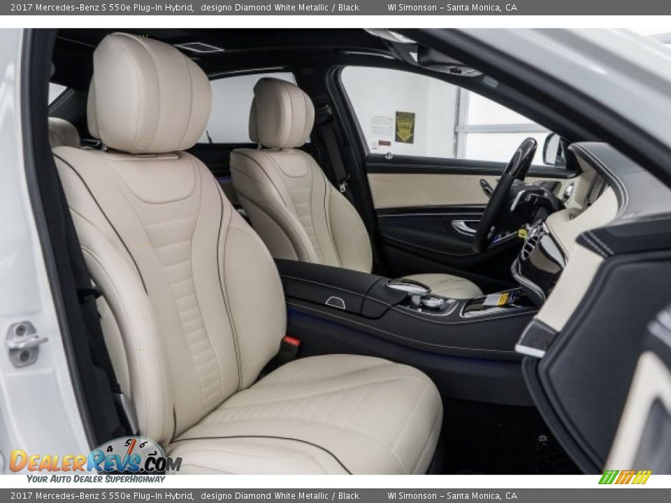 2017 Mercedes-Benz S 550e Plug-In Hybrid designo Diamond White Metallic / Black Photo #2