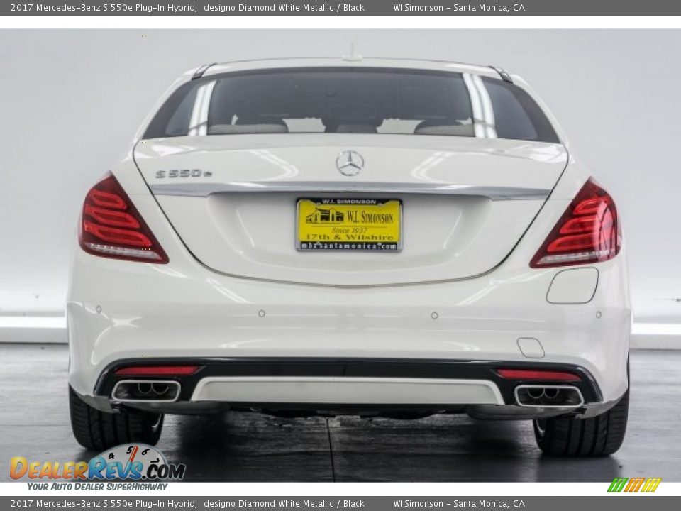 2017 Mercedes-Benz S 550e Plug-In Hybrid designo Diamond White Metallic / Black Photo #4