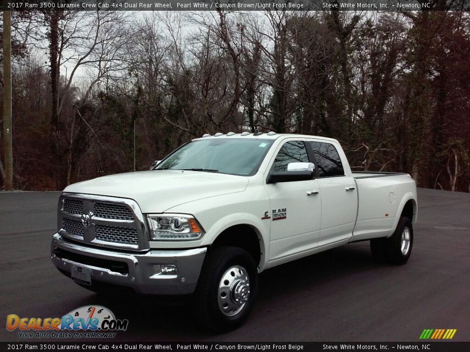 Front 3/4 View of 2017 Ram 3500 Laramie Crew Cab 4x4 Dual Rear Wheel Photo #2