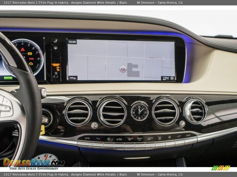 2017 Mercedes-Benz S 550e Plug-In Hybrid designo Diamond White Metallic / Black Photo #8
