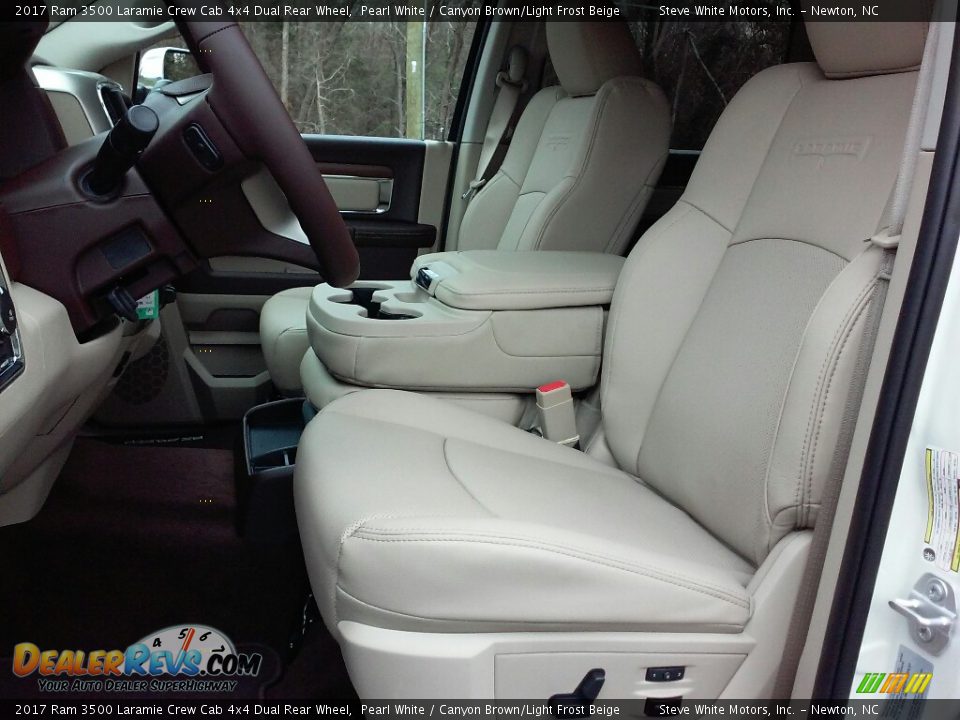 Front Seat of 2017 Ram 3500 Laramie Crew Cab 4x4 Dual Rear Wheel Photo #10
