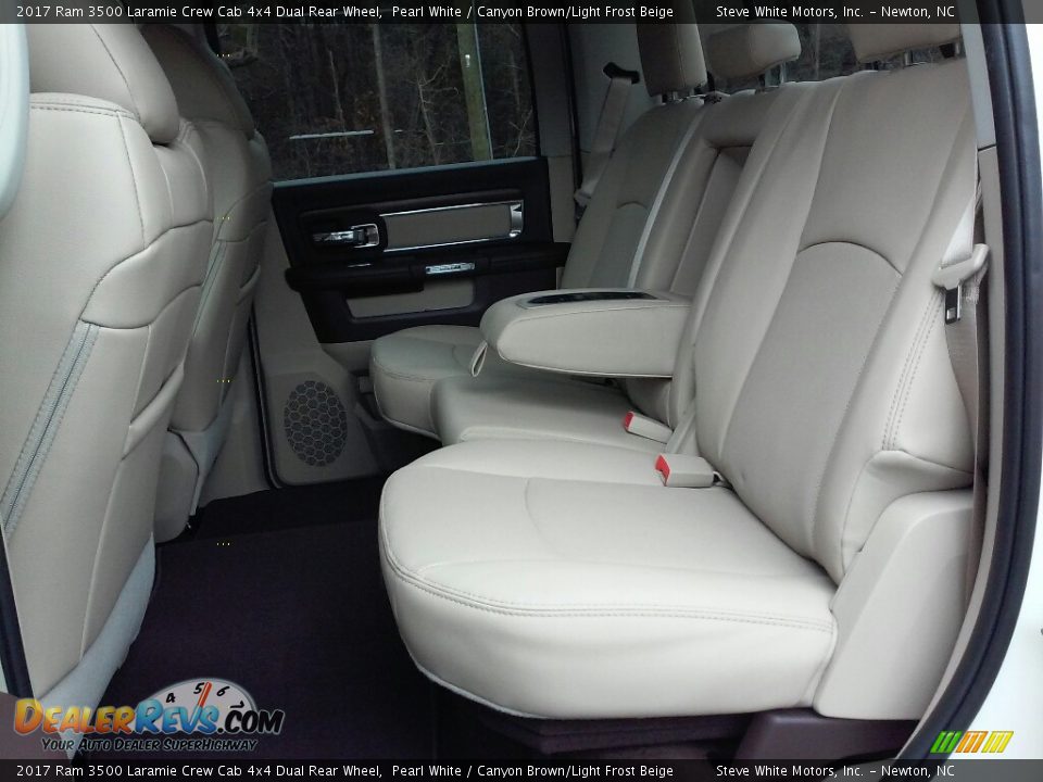 Rear Seat of 2017 Ram 3500 Laramie Crew Cab 4x4 Dual Rear Wheel Photo #21
