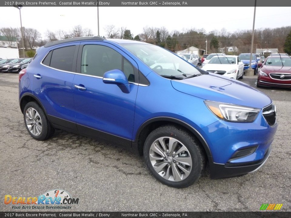 Front 3/4 View of 2017 Buick Encore Preferred Photo #3