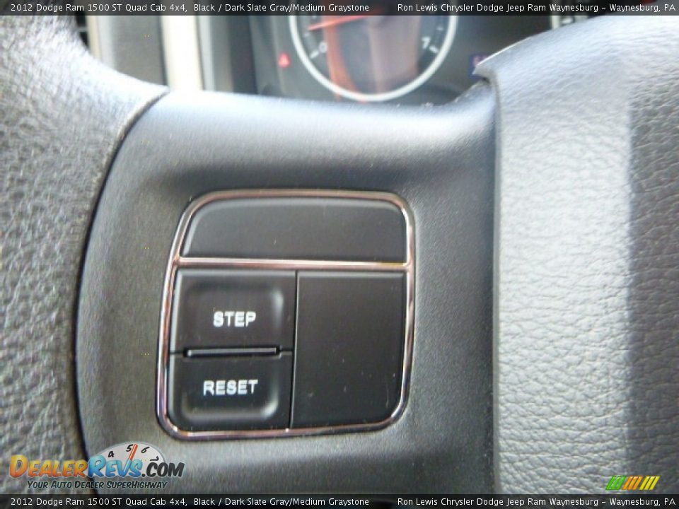 2012 Dodge Ram 1500 ST Quad Cab 4x4 Black / Dark Slate Gray/Medium Graystone Photo #18