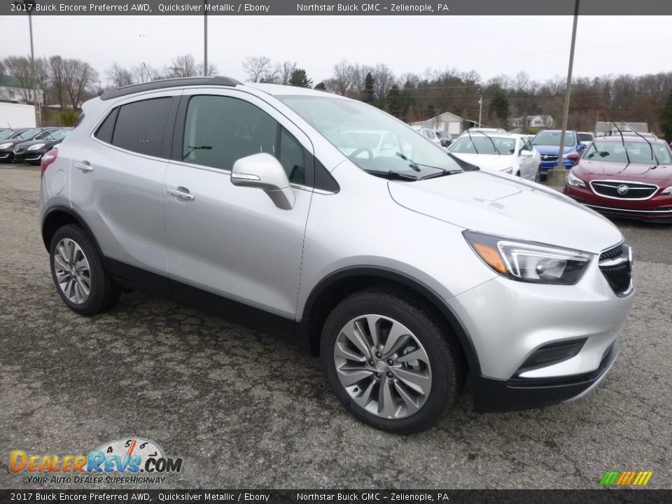 2017 Buick Encore Preferred AWD Quicksilver Metallic / Ebony Photo #3