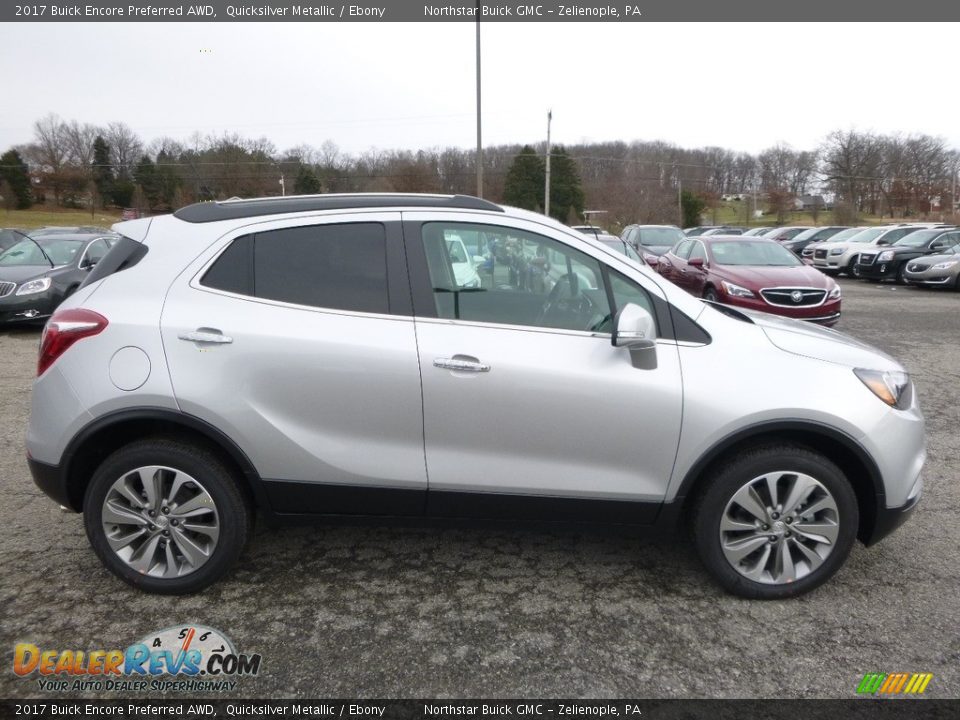 2017 Buick Encore Preferred AWD Quicksilver Metallic / Ebony Photo #4