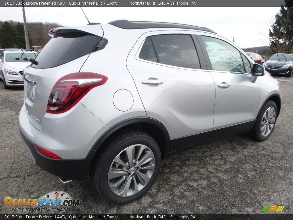 2017 Buick Encore Preferred AWD Quicksilver Metallic / Ebony Photo #5
