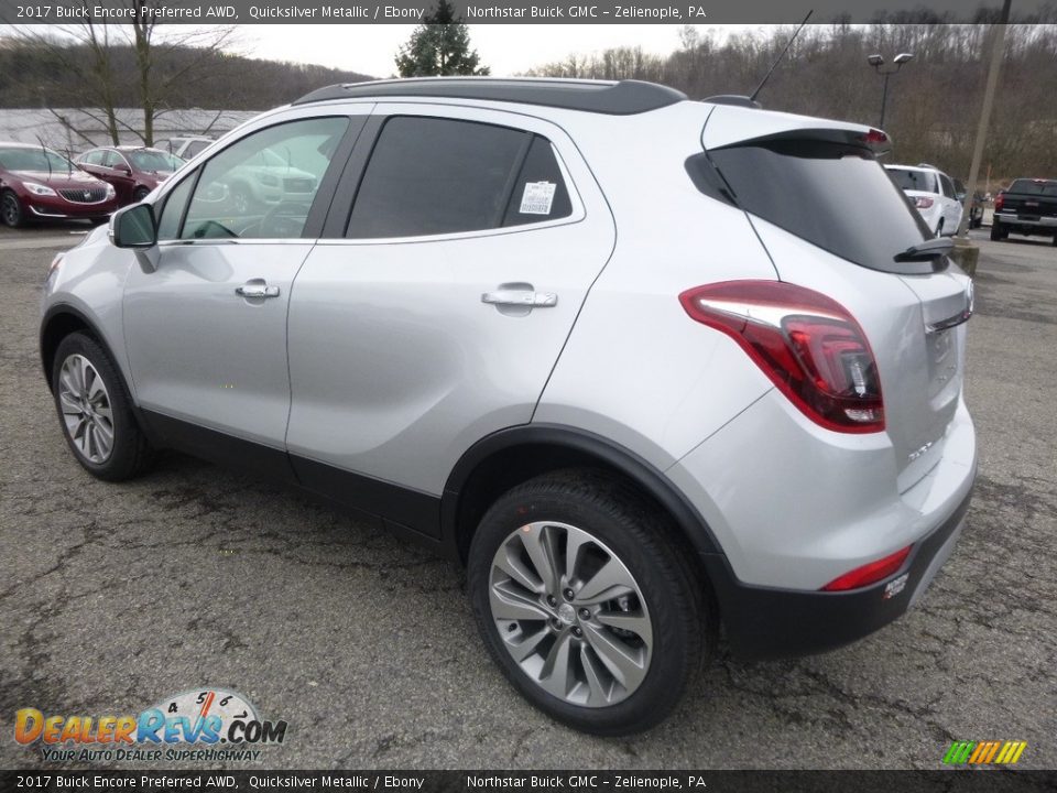 2017 Buick Encore Preferred AWD Quicksilver Metallic / Ebony Photo #8