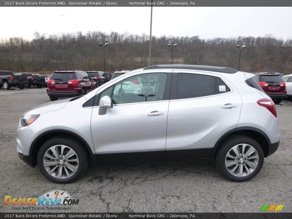 2017 Buick Encore Preferred AWD Quicksilver Metallic / Ebony Photo #9
