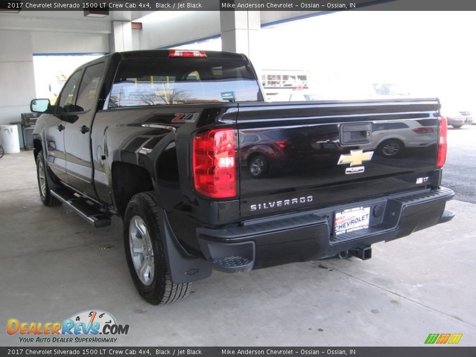 2017 Chevrolet Silverado 1500 LT Crew Cab 4x4 Black / Jet Black Photo #3