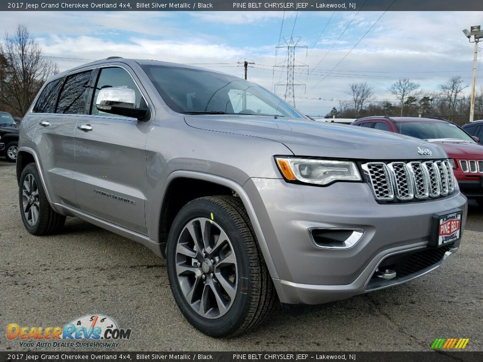 2017 Jeep Grand Cherokee Overland 4x4 Billet Silver Metallic / Black Photo #1