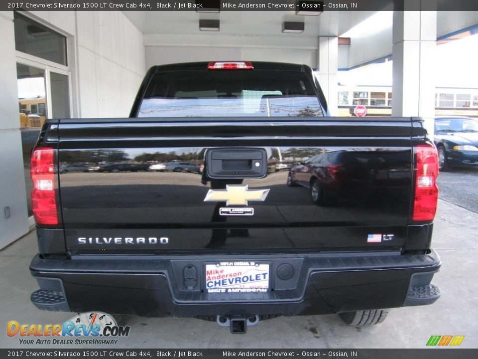 2017 Chevrolet Silverado 1500 LT Crew Cab 4x4 Black / Jet Black Photo #15