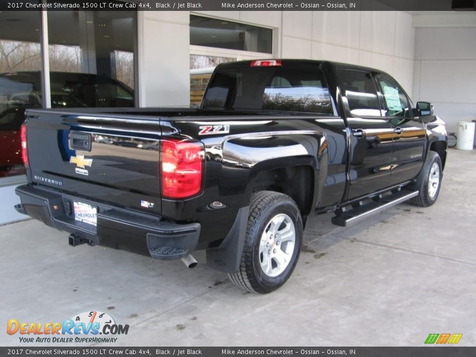 2017 Chevrolet Silverado 1500 LT Crew Cab 4x4 Black / Jet Black Photo #16
