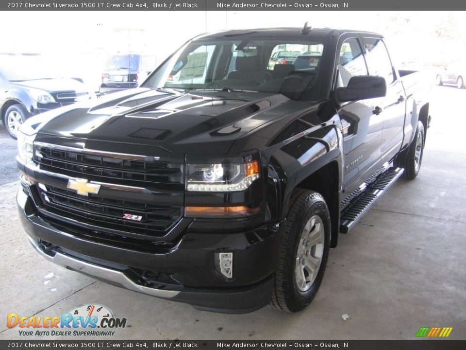 2017 Chevrolet Silverado 1500 LT Crew Cab 4x4 Black / Jet Black Photo #18
